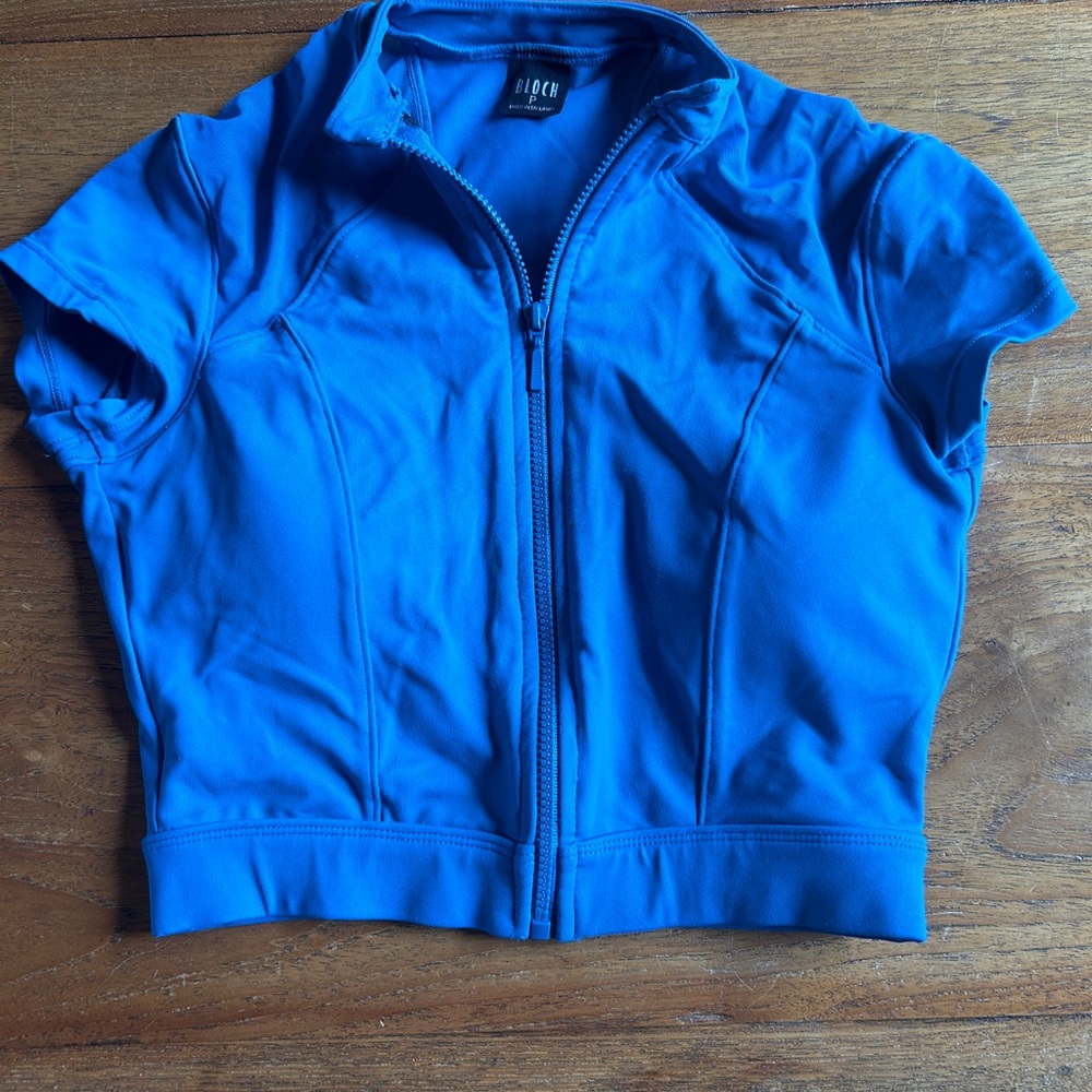 dance crop top zip up size petite